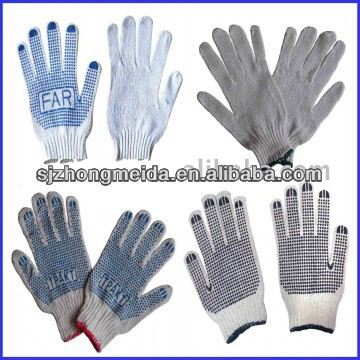 pvc dot 30/70 500g guantes tejidos de algodón
